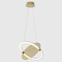 Светильник подвесной ЛЕД NEBULA SP22W LED GOLD Crystal Lux прозрачный на 1 лампу, основание золотое в стиле современный 