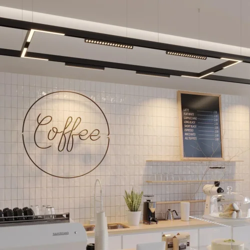 Трековый светильник LED с переключателем цветовой темперетуры Vector 359950 Novotech чёрный для шинопроводов серии Vector чёрный фото 3