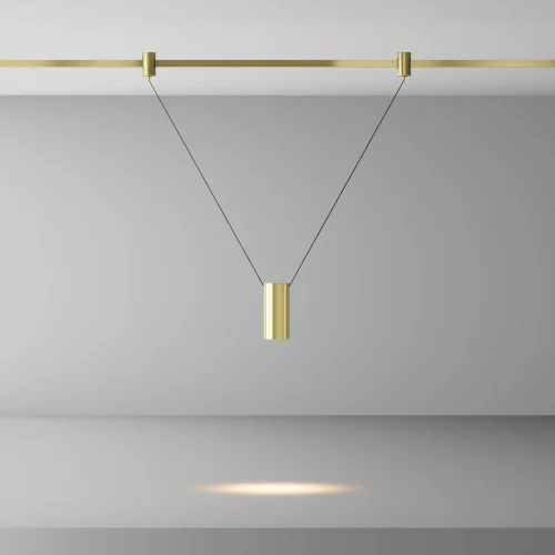 Трековый подвесой светильник Focus Led Flarity 3000K 12Вт 38° TR157-1-12W3K-BS Maytoni латунь для шинопроводов серии Magnetic trаck system Flarity латунь фото 4