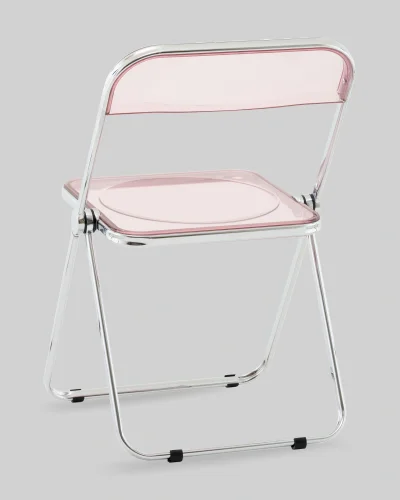 Стул Fold Pink, складной розовый УТ000040856 Stool Group, розовый/пластик, ножки/металл/хром, размеры - *790**** фото 5
