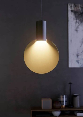 Светильник подвесной Sarona 900401 Eglo золотой 1 лампа, основание чёрное в стиле современный  фото 3