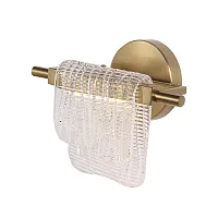 Бра LED Voile SL6021.201.06 ST-Luce прозрачный на 1 лампу, основание золотое в стиле современный 