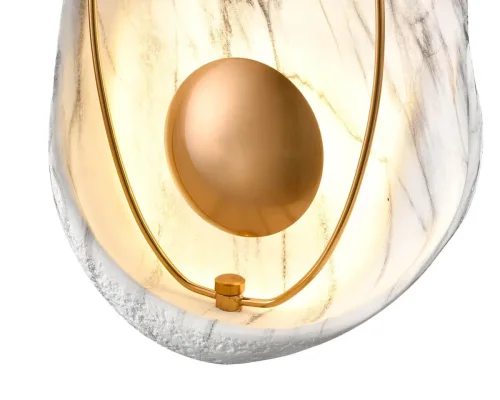 Бра LED Milan VL5724W01 Vele Luce золотой на 1 лампа, основание белое в стиле современный  фото 3