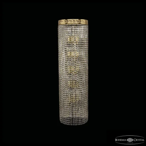 Бра 83401B/30IV-100 G R Bohemia Ivele Crystal прозрачный на 15 ламп, основание золотое в стиле современный классический r
