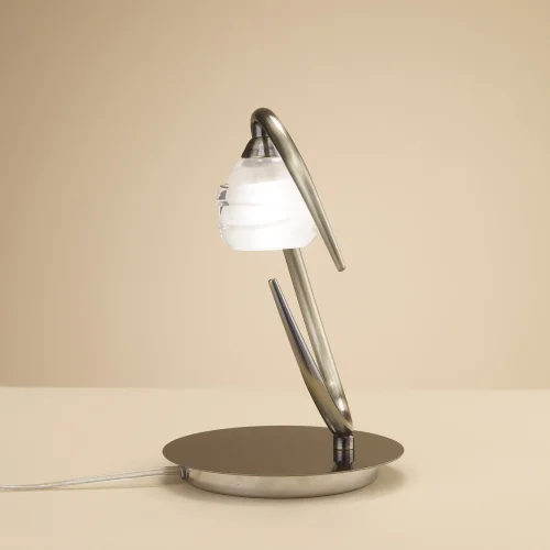 Настольная лампа LOOP CUERO 1827 Mantra прозрачная 1 лампа, основание бронзовое металл в стиле современный  фото 3