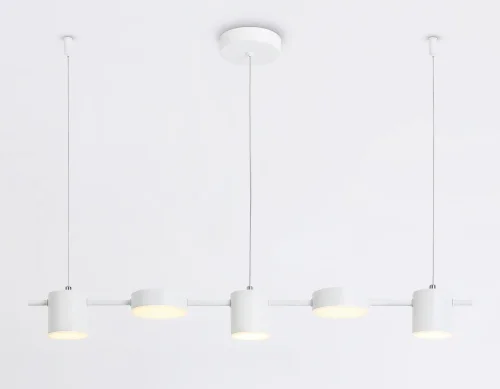 Светильник подвесной LED FL51678 Ambrella light белый 1 лампа, основание белое в стиле современный хай-тек  фото 4