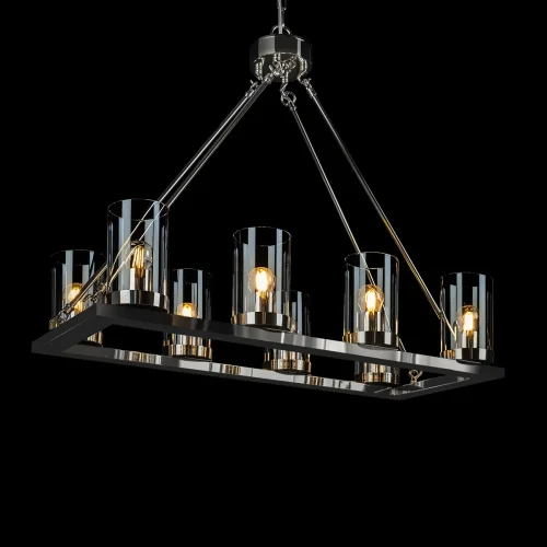 Люстра подвесная Candlelight 10437/760R LOFT IT прозрачная на 8 ламп, основание никель в стиле современный кантри замковый фото 6
