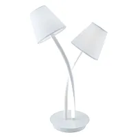 Настольная лампа LED Аэлита 480032702 MW-Light белая 2 лампы, основание белое металл в стиле современный 