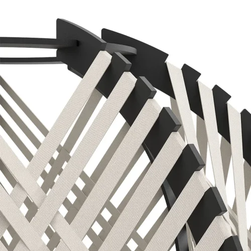 Торшер Waverton 44009 Eglo на треноге чёрный белый на 1 лампу, основание чёрное в стиле современный лофт фото 4