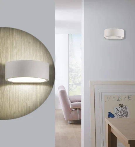 Бра LED MURALIA 3595/5WL Odeon Light белый на 1 лампу, основание белое в стиле хай-тек фото 2
