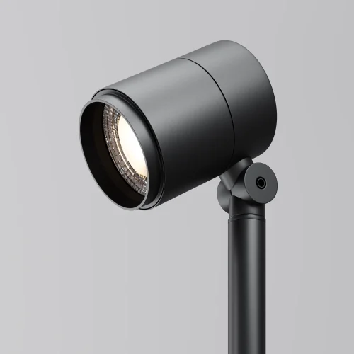 Парковый светильник LED Spira O497FL-L12B3K1 Maytoni уличный IP65 чёрный на 1 лампу, плафон чёрный в стиле современный хай-тек LED фото 4