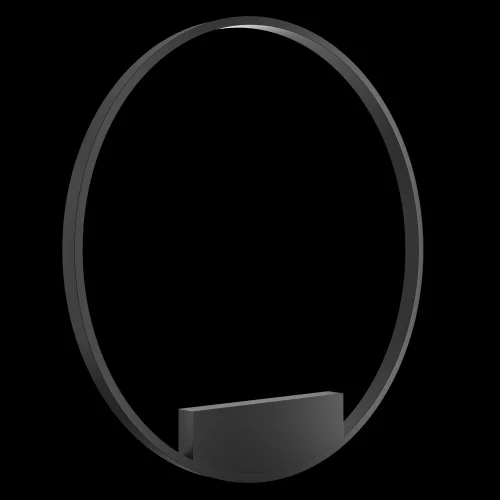 Бра LED Rim MOD058WL-L50B4K Maytoni чёрный на 1 лампа, основание чёрное в стиле минимализм современный кольца фото 2