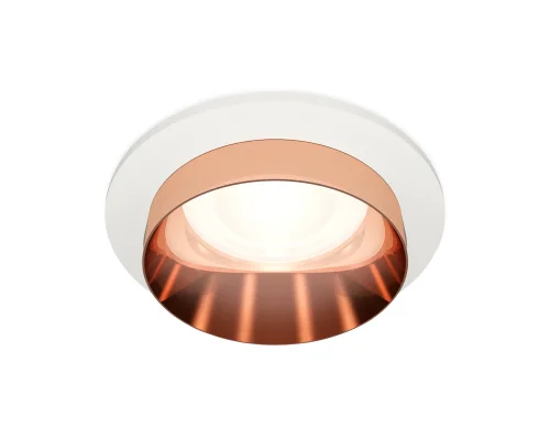 Светильник точечный Techno spot XC6512025 Ambrella light розовый 1 лампа, основание белое в стиле хай-тек современный круглый