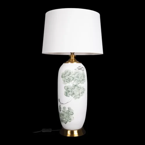 Настольная лампа Serene 10285T LOFT IT белая 1 лампа, основание зелёное белое керамика в стиле классический современный  фото 2