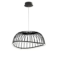 Светильник подвесной LED Celeste 6684 Mantra чёрный 1 лампа, основание чёрное в стиле хай-тек модерн 
