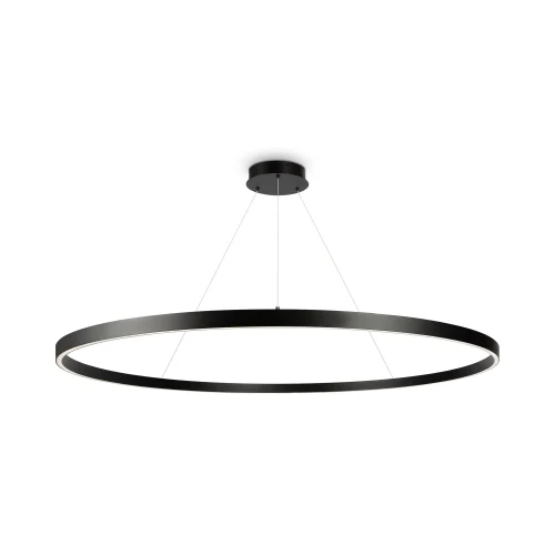 Светильник подвесной LED Rim MOD058PL-L65BK Maytoni чёрный 1 лампа, основание чёрное в стиле современный хай-тек минимализм кольца фото 3