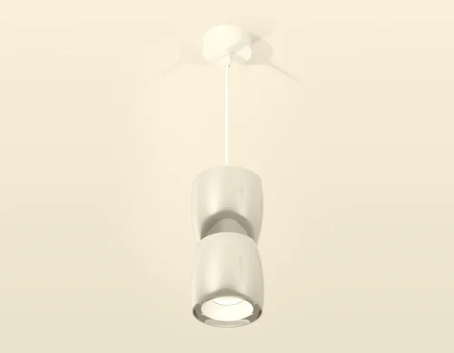 Светильник подвесной Techno spot XP1143010 Ambrella light серебряный 1 лампа, основание белое в стиле хай-тек модерн  фото 2