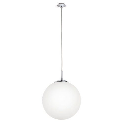 Светильник подвесной RONDO 85263 Eglo белый 1 лампа, основание серое никель в стиле современный 