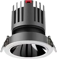 Светильник точечный LED Mortise 4419-1C Favourite белый 1 лампа, основание чёрное в стиле хай-тек современный 
