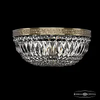 Бра 19041B/35IV Pa Bohemia Ivele Crystal прозрачный 3 лампы, основание бронзовое патина в стиле классический sp