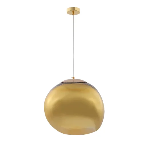 Светильник подвесной MALAGA SP1 D360 GOLD Crystal Lux золотой янтарный 1 лампа, основание золотое в стиле современный  фото 3