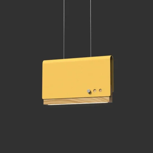 Светильник подвесной LED BOOK 2 H15*25 Yellow 192834-26 ImperiumLoft жёлтый на 1 лампу, основание жёлтое в стиле современный 