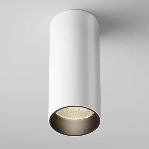 Светильник накладной Focus LED C056CL-L12W3K-W-W Maytoni белый на 1 лампу, основание белое в стиле хай-тек современный круглый фото 2