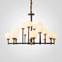 Люстра подвесная ERA 16 177884-26 ImperiumLoft белая на 16 ламп, основание латунь в стиле современный 