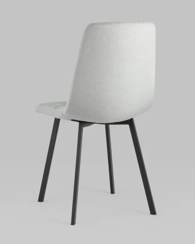 Стул Chilly, рогожка, светло-серый УТ000039632 Stool Group, серый/рогожка, ножки/металл/чёрный, размеры - *860**** фото 4