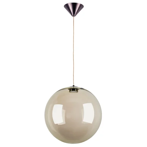 Светильник подвесной LED Sferetta 801023 Lightstar янтарный 1 лампа, основание бордовое коричневое в стиле минимализм 