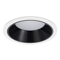 Светильник точечный LED ST755.448.12 ST-Luce чёрный на 1 лампу, основание белое в стиле современный 