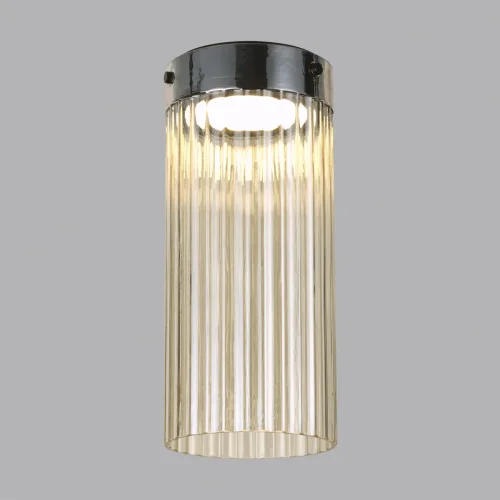 Светильник потолочный LED Pillari 5047/10LC Odeon Light янтарный 1 лампа, основание чёрное в стиле современный  фото 4