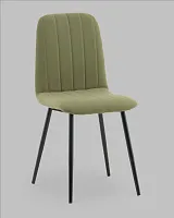Стул Easy new велюр оливковый УТ000041667 Stool Group, зелёный/велюр, ножки/металл/чёрный, размеры - *****