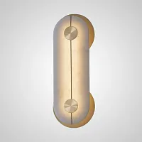 Настенный светильник PHEBE C 211997-26 ImperiumLoft белый на 1 лампу, основание латунь в стиле современный 