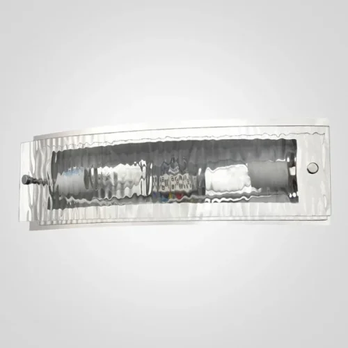 Бра Rainy Glass Sconce 156118-22 ImperiumLoft прозрачный на 2 лампы, основание хром в стиле арт-деко современный 