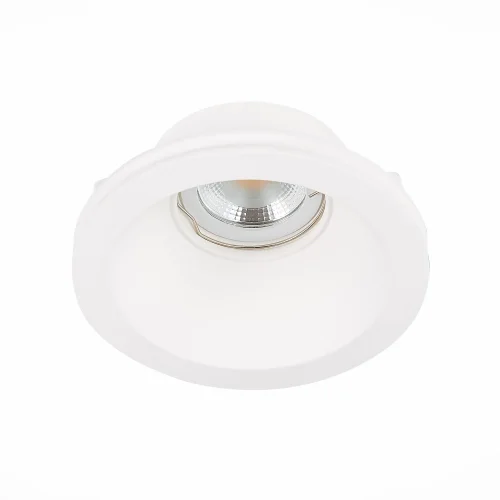 Светильник точечный St252–254 Gypsum ST254.308.01 ST-Luce белый 1 лампа, основание белое в стиле хай-тек современный для затирки фото 4