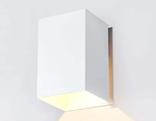 Светильник накладной TN5111 Ambrella light белый 1 лампа, основание белое в стиле современный хай-тек квадратный фото 4