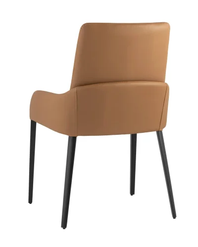 Стул Челси, экокожа, коричневый УТ000025612 Stool Group, коричневый/экокожа, ножки/металл/чёрный, размеры - ****500*505 фото 4