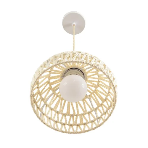 Светильник подвесной Boho 8368/1A Lumion бежевый на 1 лампу, основание белое в стиле скандинавский фото 3