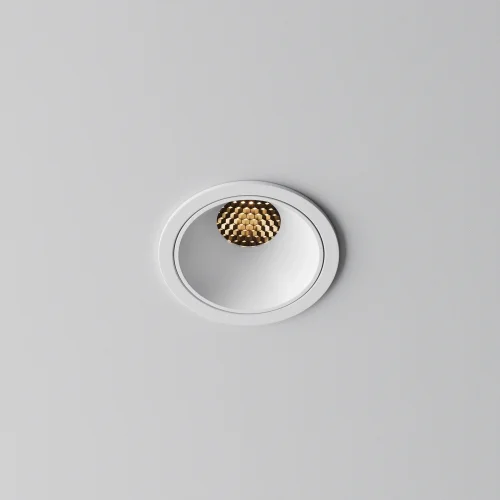Светильник точечный LED Alfa LED DL043-01-10W2.7K-RD-W Maytoni белый на 1 лампу, основание белое в стиле современный хай-тек круглый фото 9
