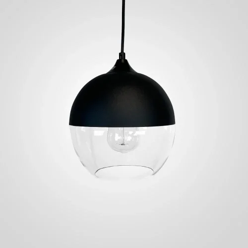 Светильник подвесной NORD C D20 Black/Transparent 190500-26 ImperiumLoft прозрачный 1 лампа, основание чёрное в стиле современный  фото 2