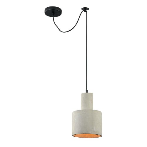 Светильник подвесной лофт Broni T439-PL-01-GR Maytoni серый 1 лампа, основание серое в стиле лофт 