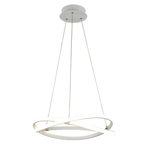 Люстра подвесная LED INFINITY 5990K Mantra белая на 1 лампа, основание белое в стиле модерн кольца