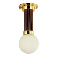 Светильник потолочный Sphere 2954-1P Favourite белый 1 лампа, основание золотое в стиле современный шар