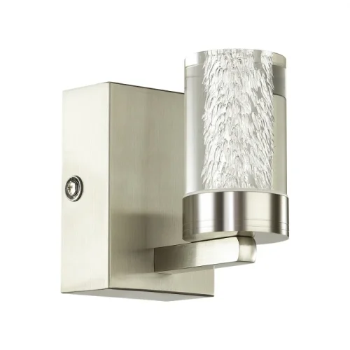 Бра LED Vintage 4597/5WL Lumion прозрачный на 1 лампа, основание никель в стиле современный 