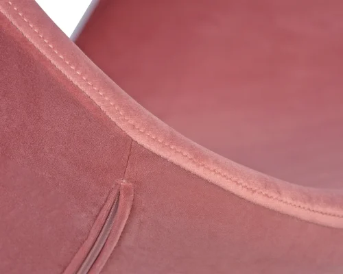 Кресло дизайнерское  69A-LMO SWAN, цвет сиденья розовый велюр BLUVEL52, алюминиевое основание Dobrin, розовый/велюр, ножки/металл/алюминий, размеры - ****710*600 фото 6