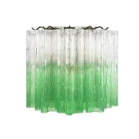 Бра Мурано / Murano 10580W Clear green LOFT IT зелёный на 3 лампы, основание бронзовое в стиле арт-деко современный 