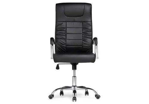 Компьютерное кресло Longer black 15261 Woodville, чёрный/искусственная кожа, ножки/металл/хром, размеры - *1280***600*660 фото 4