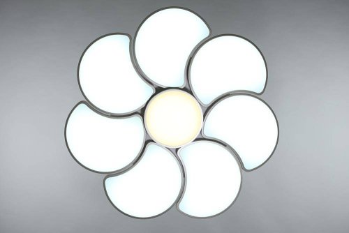 Люстра потолочная LED Arielli OML-18507-94 Omnilux белая на 1 лампа, основание белое в стиле хай-тек  фото 2