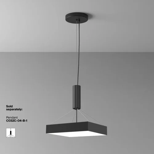 Светильник потолочный LED Zon C032CL-45W4K-SQ-B Maytoni белый 1 лампа, основание чёрное в стиле современный  фото 3